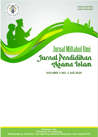 					View Vol. 1 No. 3 (2024): Juli : Jurnal Miftahul Ilmi: Jurnal Pendidikan Agama Islam
				